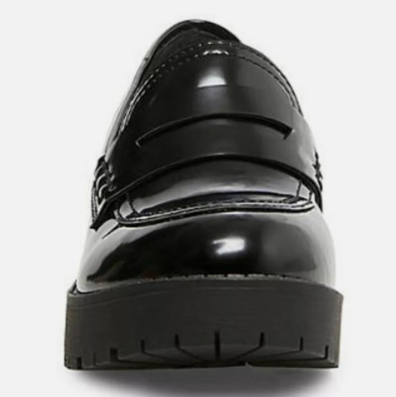 Madden Girl Bettee Platform Chunky Loafers Black - Picture 3 of 6